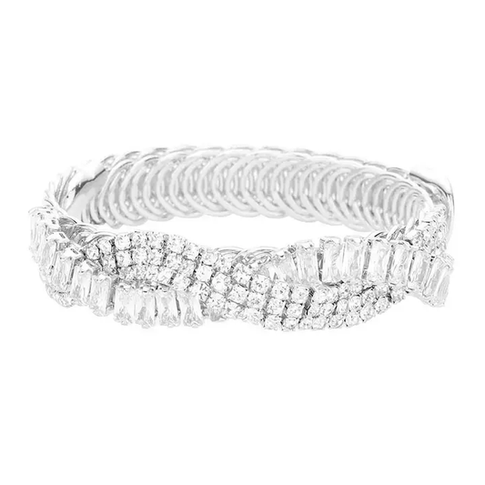 CZ Pave Statement Bracelet