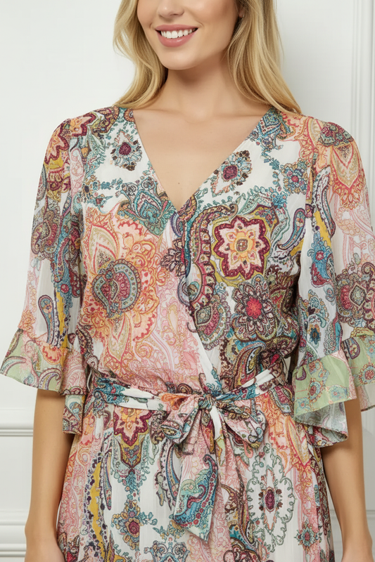 Paisley Maxi Dress Detail