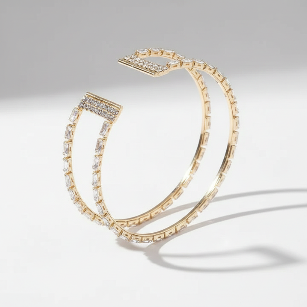 Professional Gold Cuff Angled - White Background