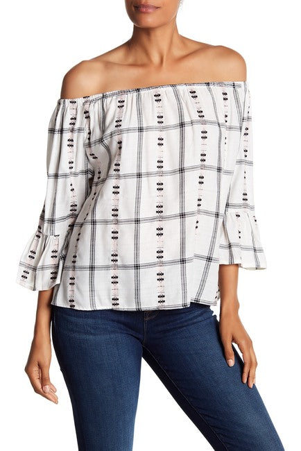 Off-Shoulder Bell Sleeve