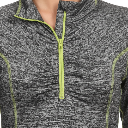 Quarter-Zip Athletic Top - Detail
