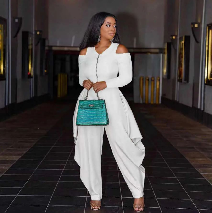 Shoulder Cut-Out Jumpsuit
