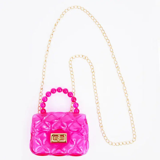 Girls' Mini Jelly Purse with Chain Strap
