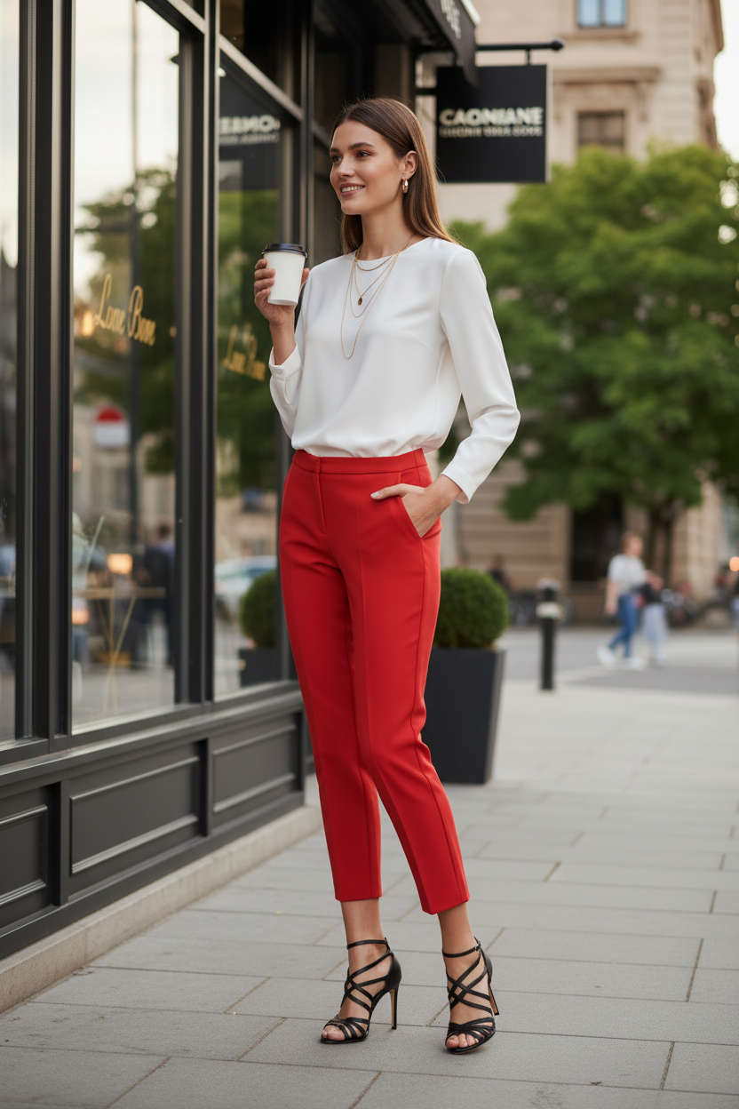 Tango Red Trousers – Lunch Break