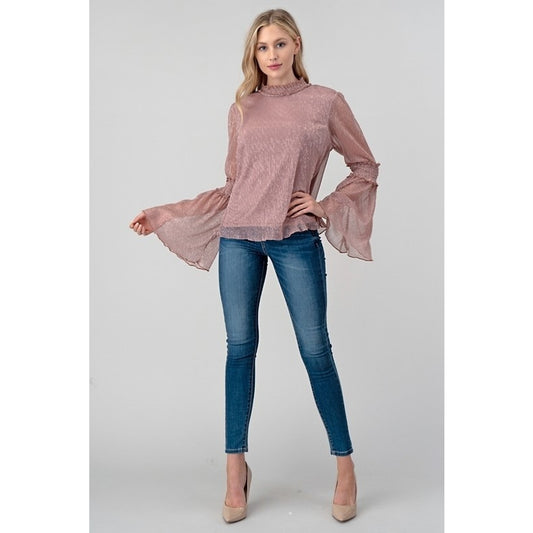 Metallic Mauve w/Bell Sleeve