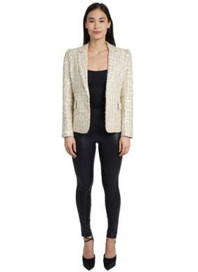 Black Sequin Blazer