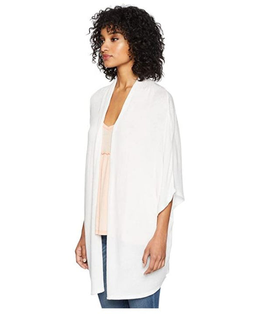 Soft White 3/4 Dolman Sleeve Cardigan