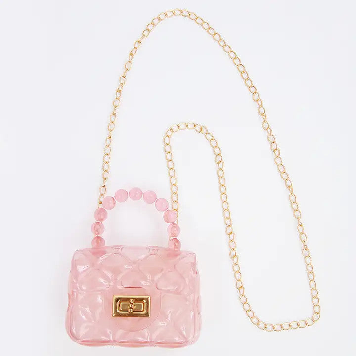 Girls' Mini Jelly Purse with Chain Strap