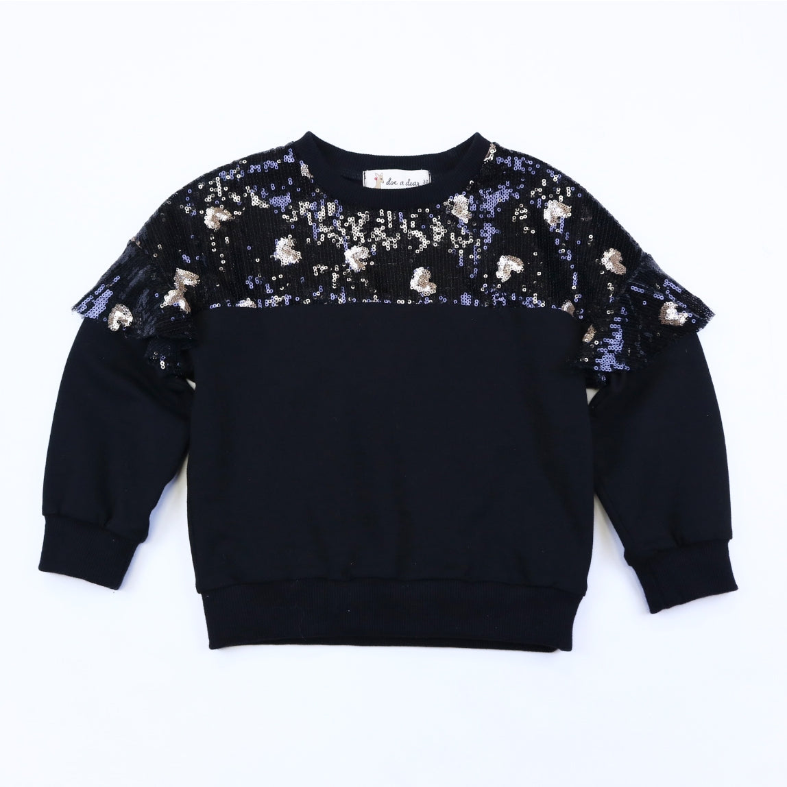 Girls' Sequin Heart Sweatshirt