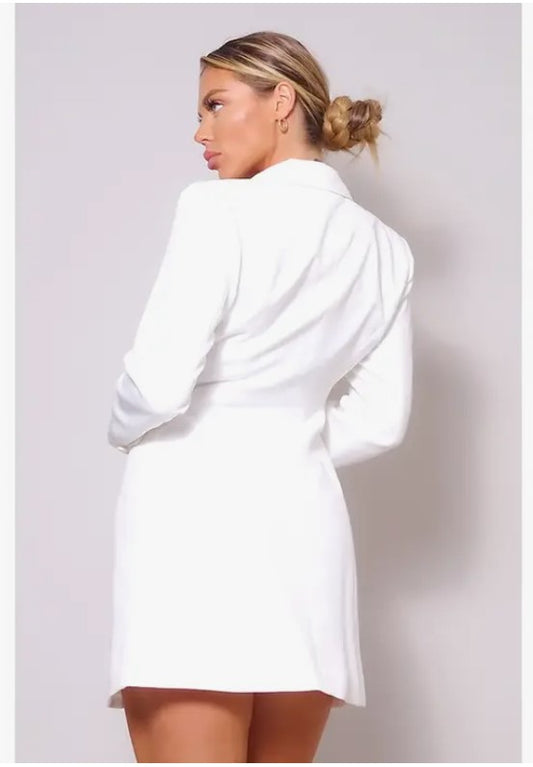 Long Sleeve Blazer Dress