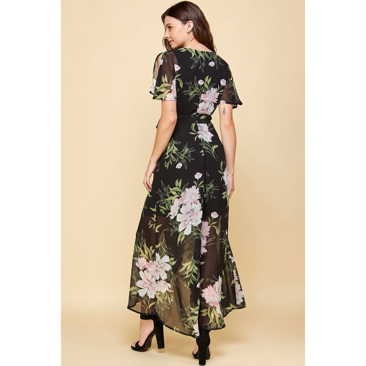 Floral High Low Maxi