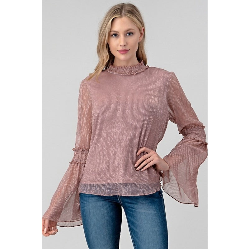 Metallic Mauve w/Bell Sleeve