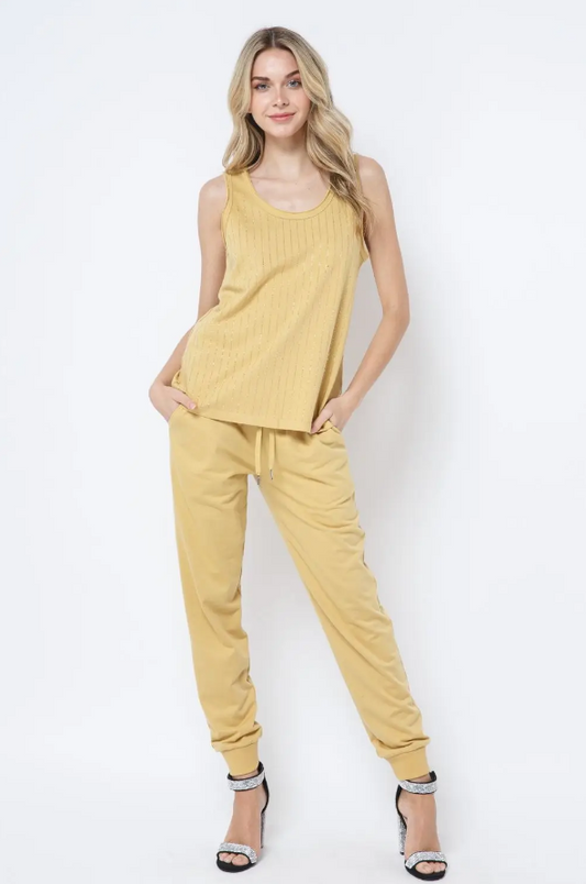 Mustard Stone Box Tank