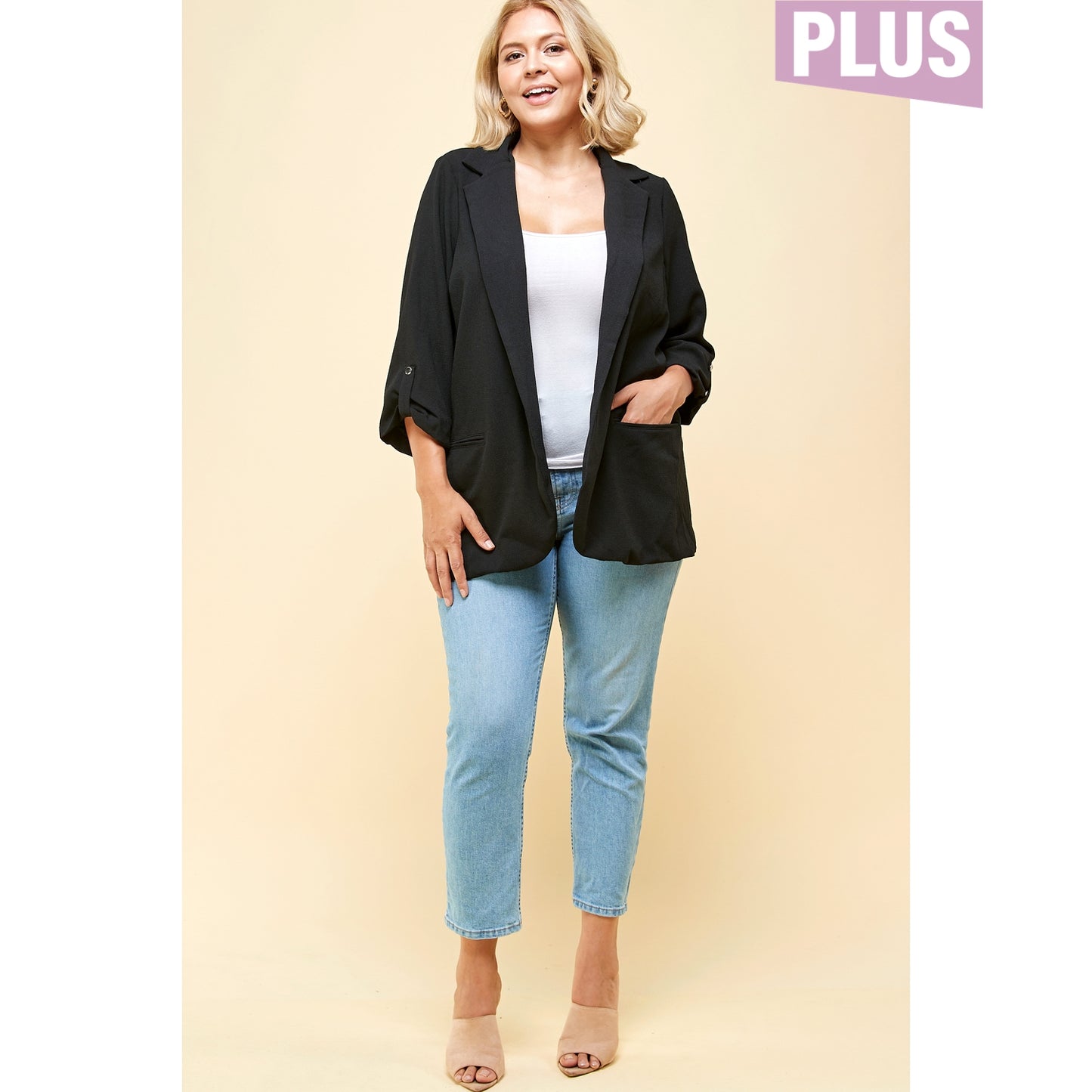 Black Blazer - PLUS