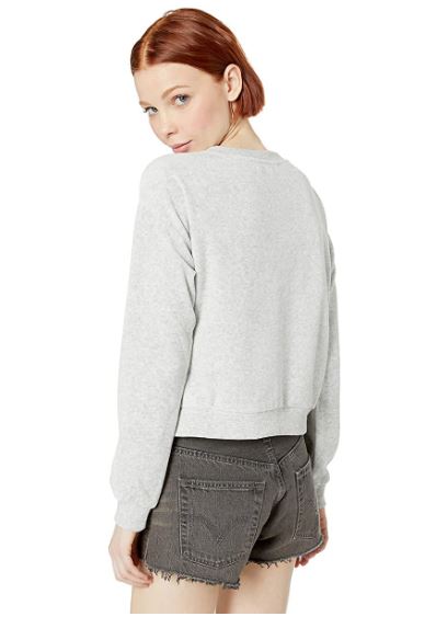 Lace-Up Sweatshirt Heather Grey