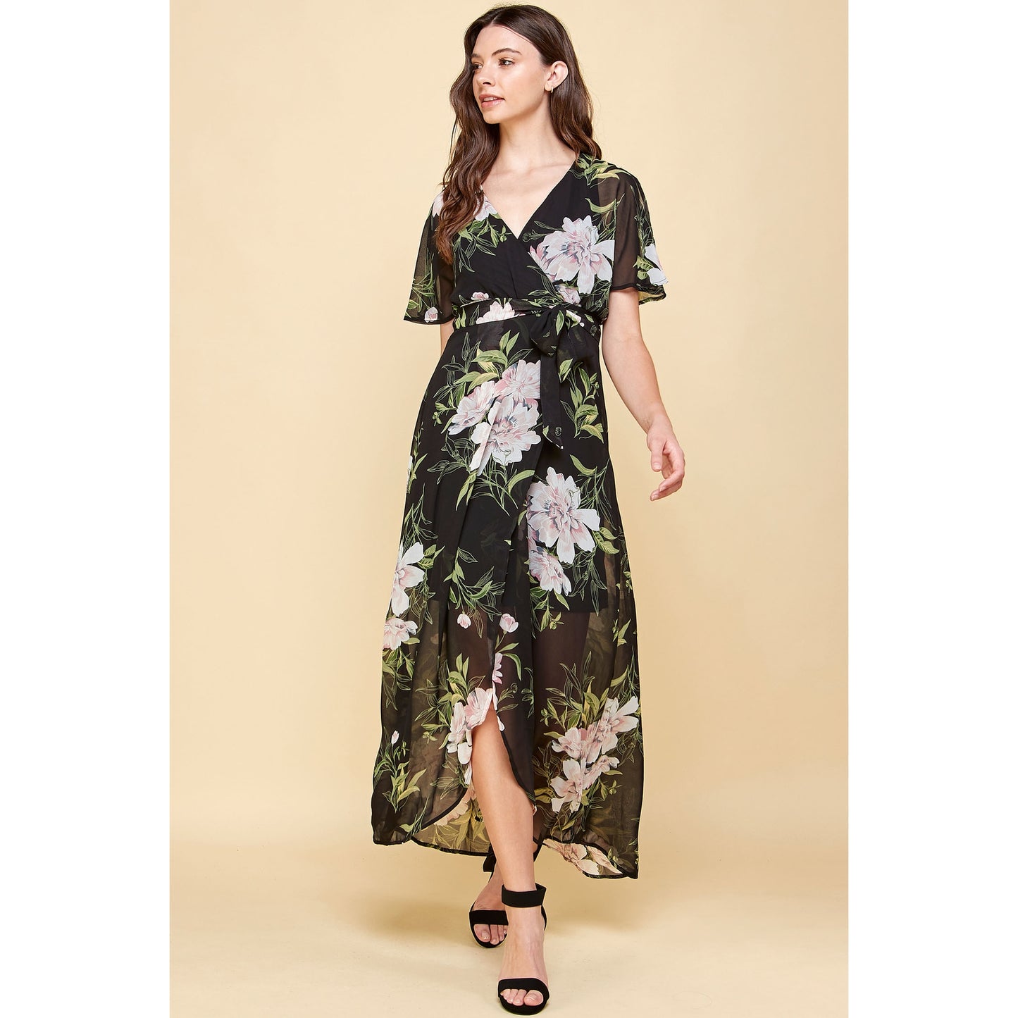 Floral High Low Maxi