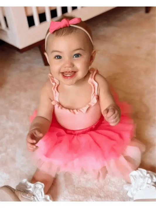 Toddler Pink Candi Tulle Layered Tutu Skirt