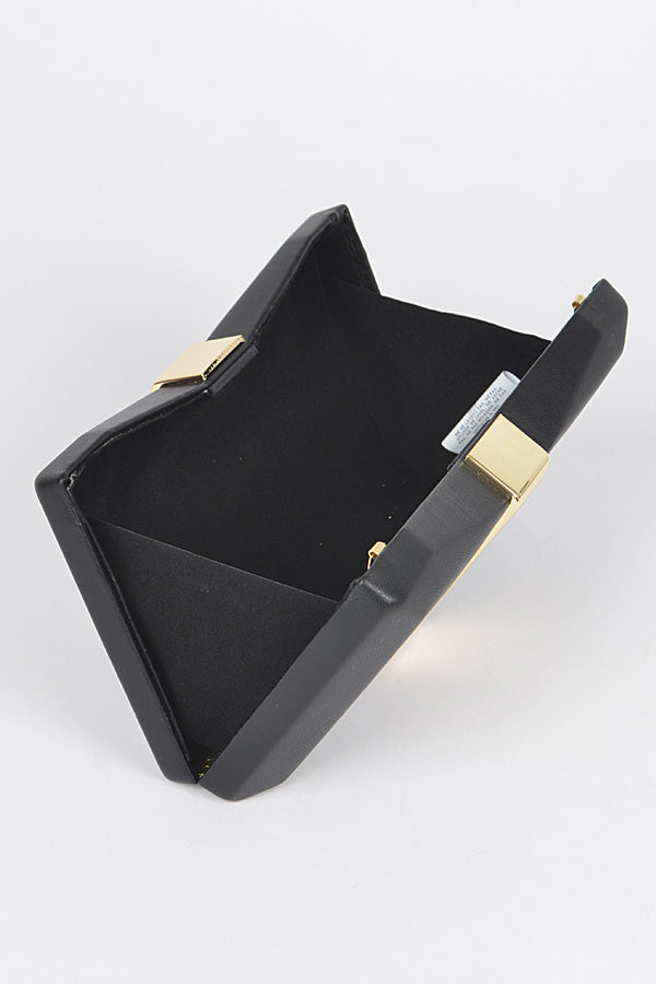 Gold Band Hard Case Clutch