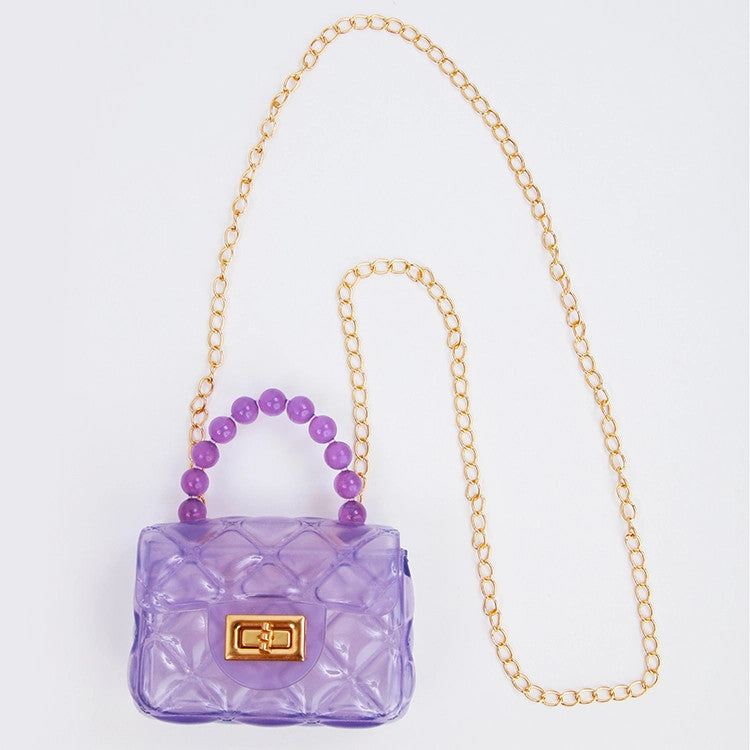 Girls' Mini Jelly Purse with Chain Strap