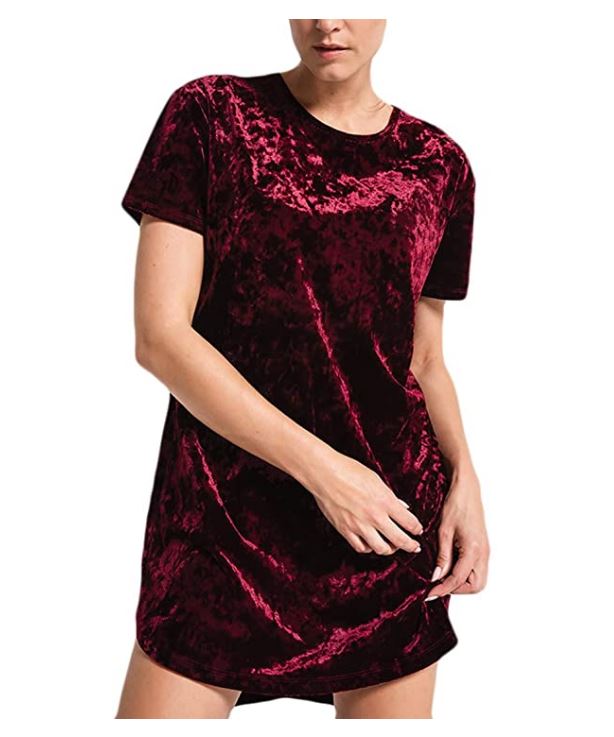 Velour Tie Back Midnight Berry