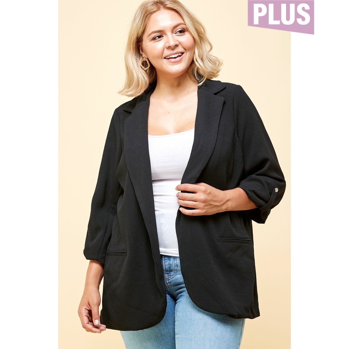 Black Blazer - PLUS