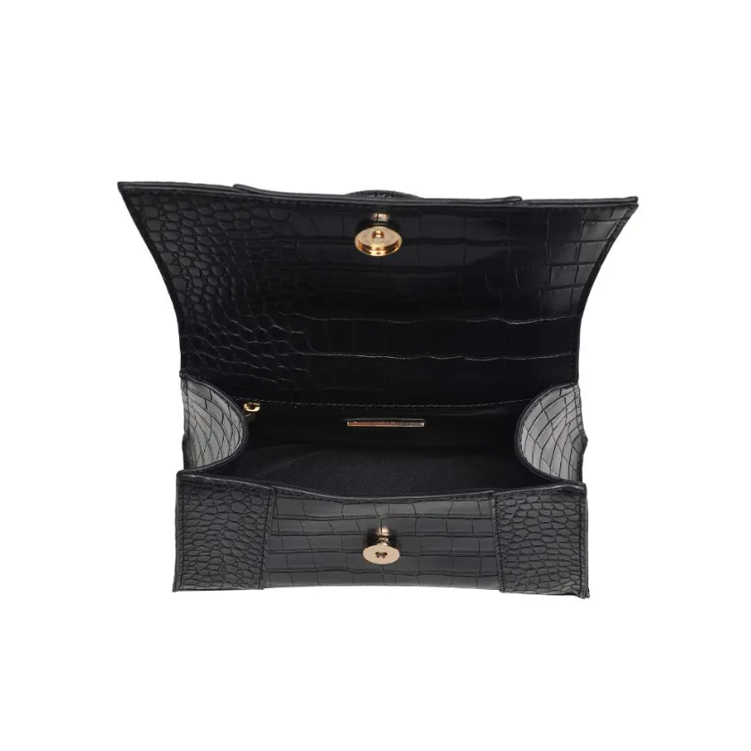 Faux Croc Crossbody