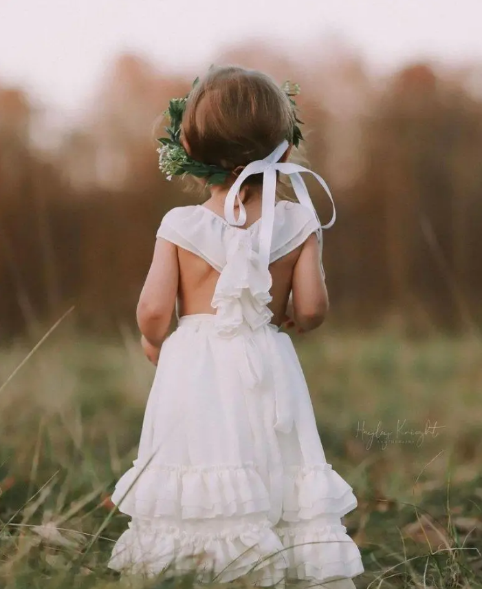 Ruffle Maxi - White