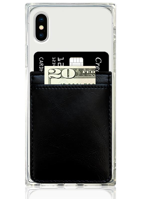 Phone Pocket Faux Leather BLK