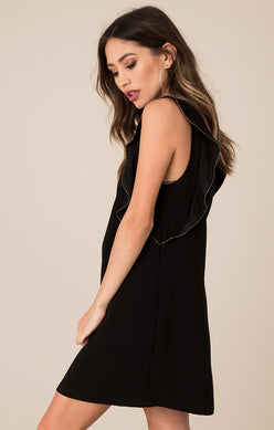 Statement Ruffle Sleeve Dress