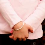Girls Sterling Silver Freshwater Pearl Bracelet