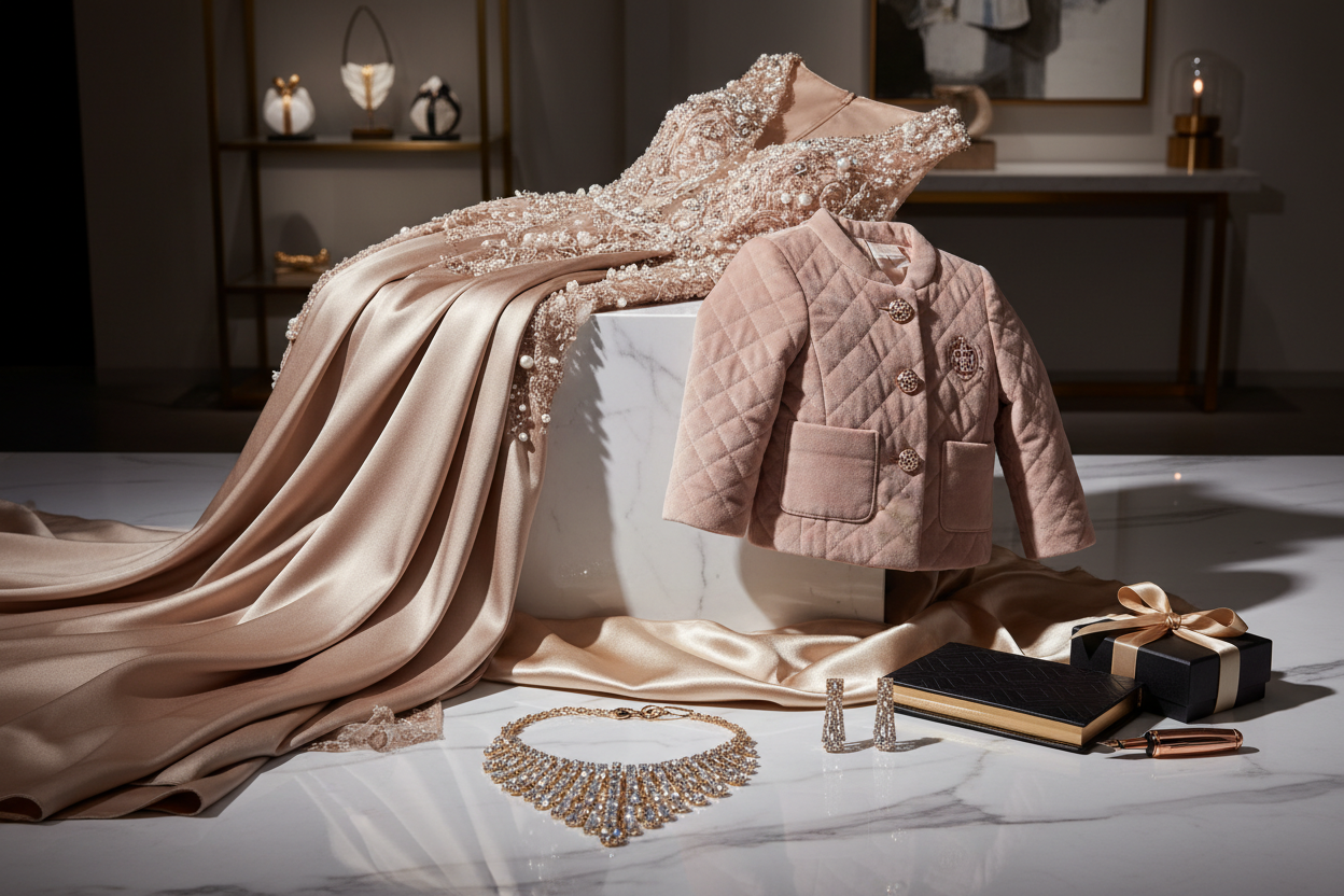 Glamorous new arrivals including elegant women's clothing, kids' fashion, statement accessories and luxury gifts from Pinktini Fashion boutique