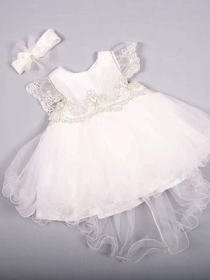 Baby Special Occasion Dress Rhinestone & Lace Set