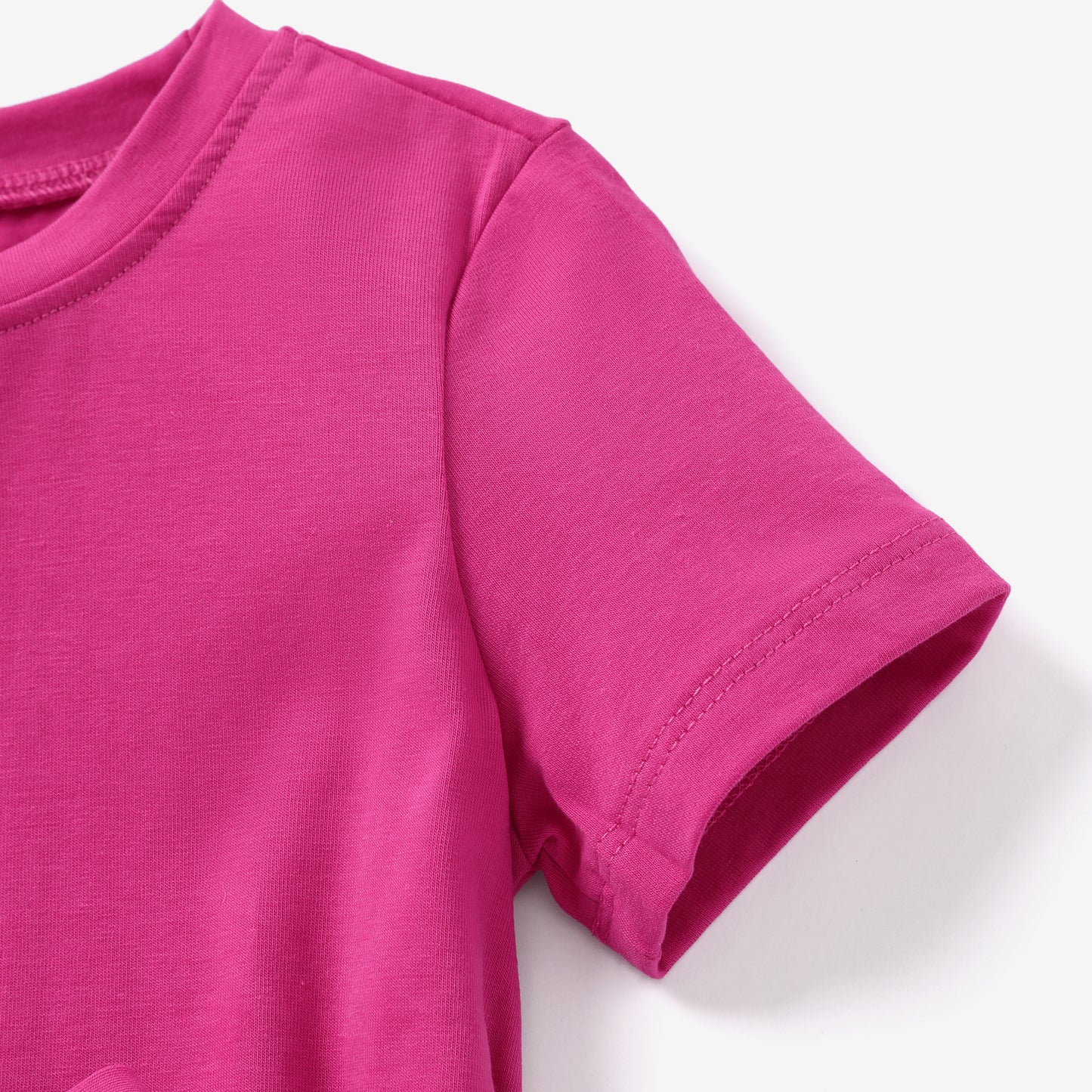 Toddler Belted Curved Hem T-Shirt Dress