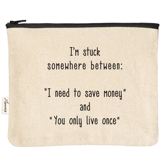 Funny Zipper Pouch "Save Money"