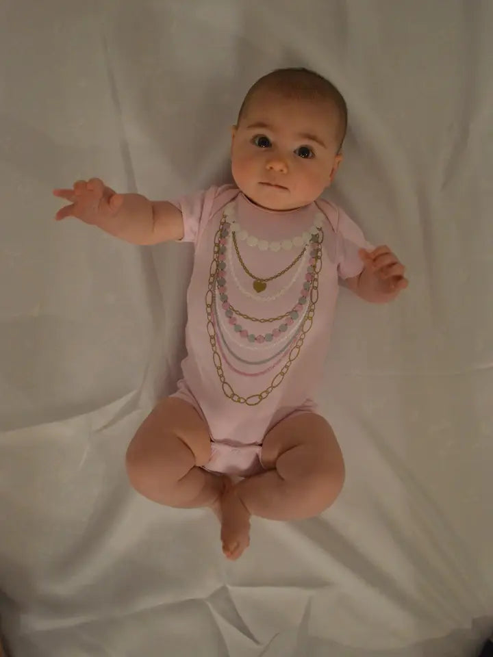 Onesie Pink Necklaces 12-18 Months Pink