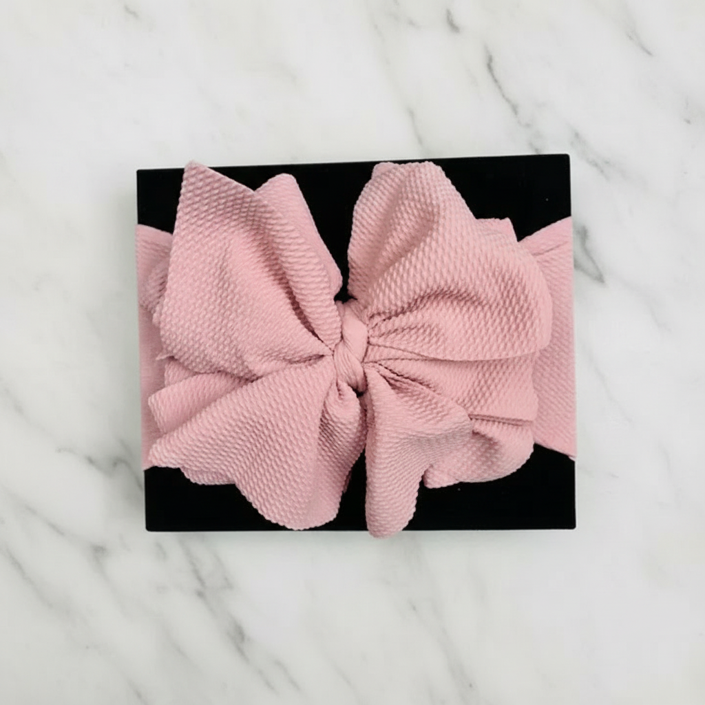 Big Bow Baby Headband – Soft Fabric Statement Bow for Newborns & Toddlers
