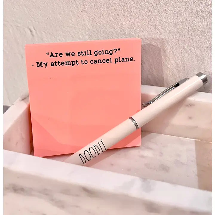 Fun Neon Sticky Note Pads 100 Sht - "Are we still going?"