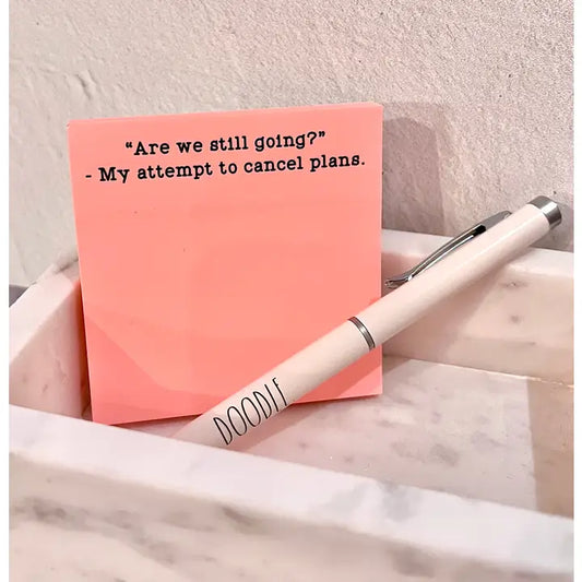 Fun Neon Sticky Note Pads 100 Sht - "Are we still going?"