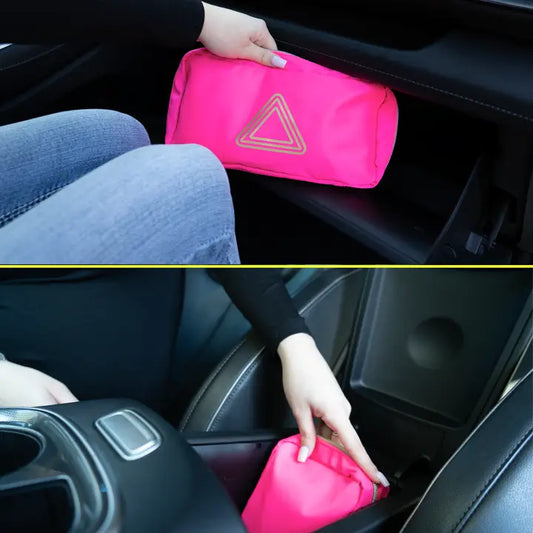 Hot Pink Roadside Emergency Kit 44-piece set