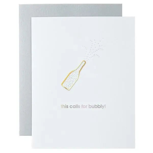 This Calls for Bubbly Paperclip Card