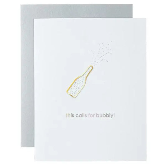 This Calls for Bubbly Paperclip Card