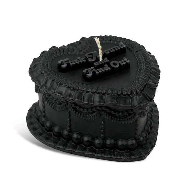 F*ck Around/Find Out Funny Cake Candle