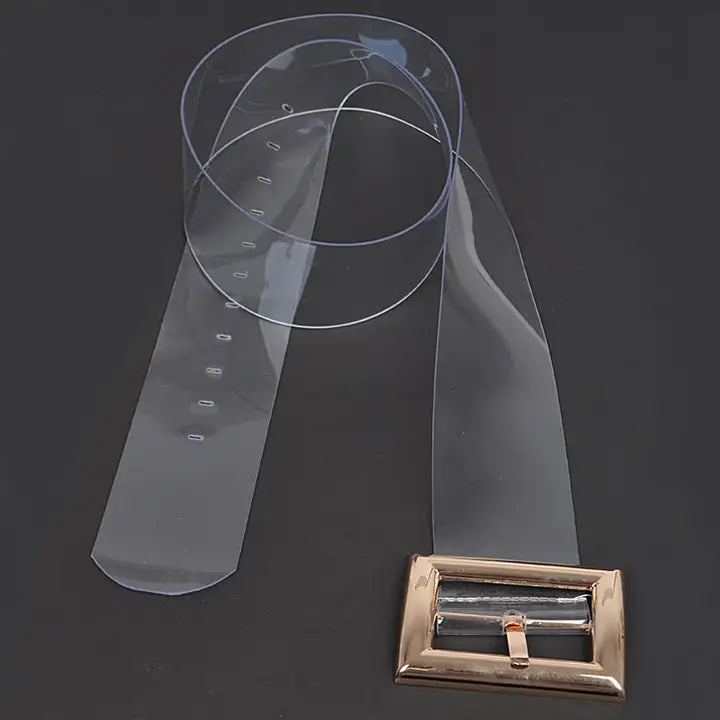 Oversized Clear Belt