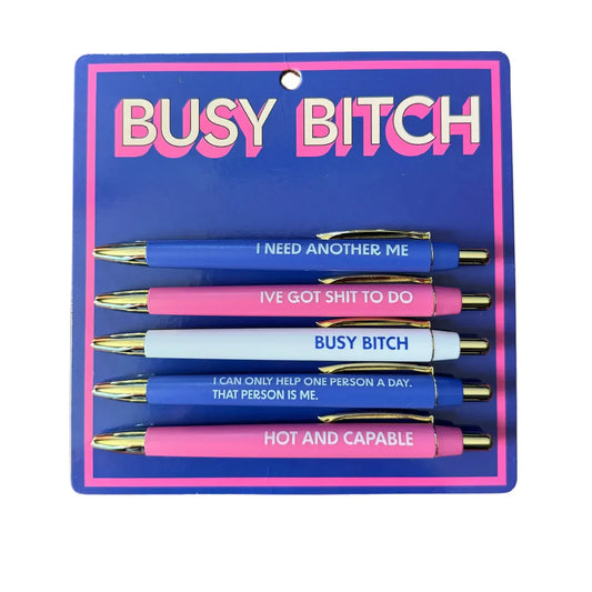 Busy B*tch Pen Set
