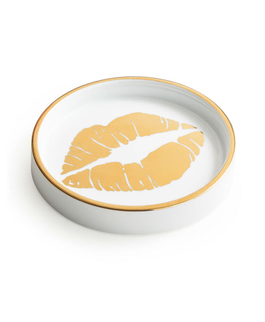 Gold Kiss Ceramic Wine Coaster