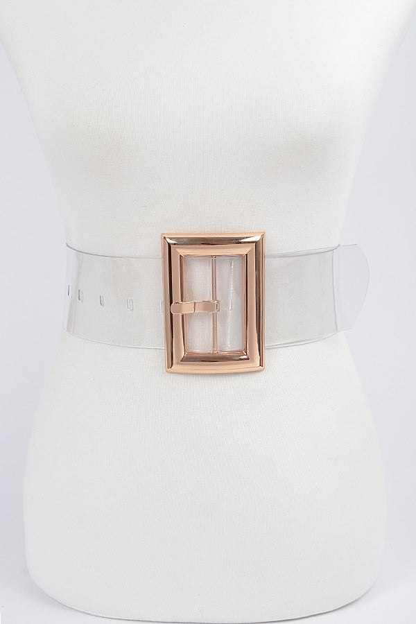 Oversized Clear Belt