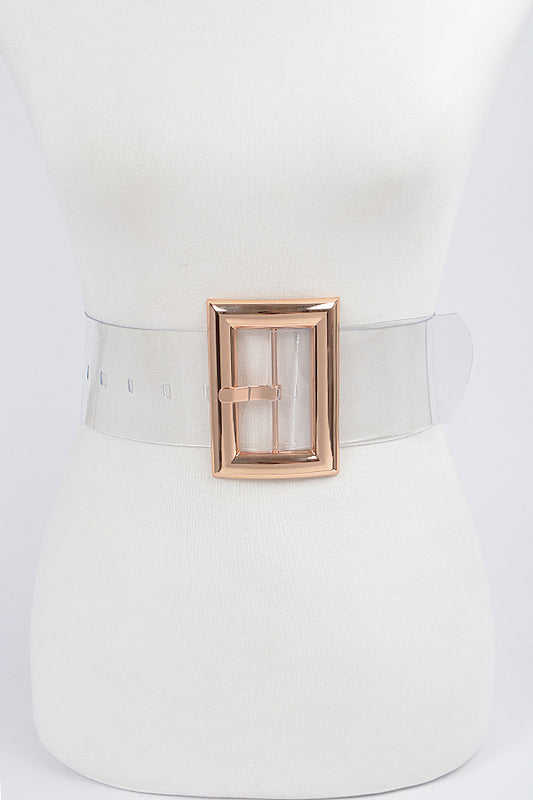 Oversized Clear Belt