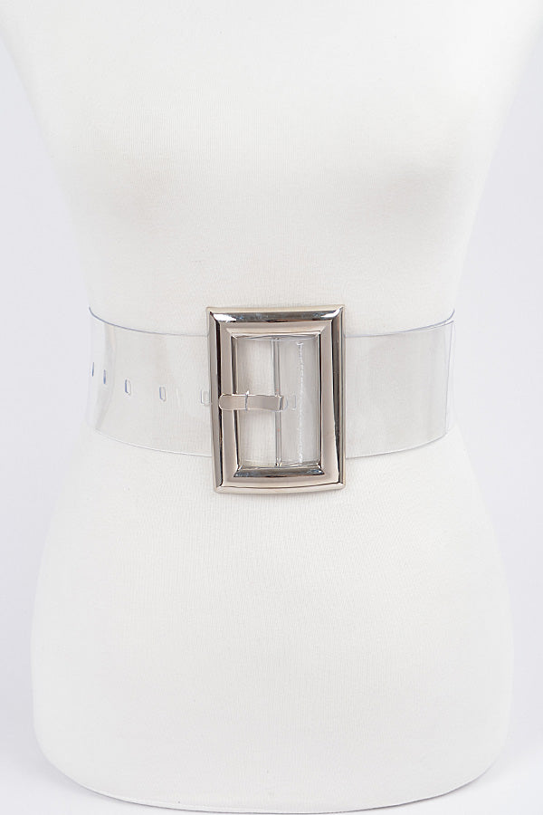 Oversized Clear Belt