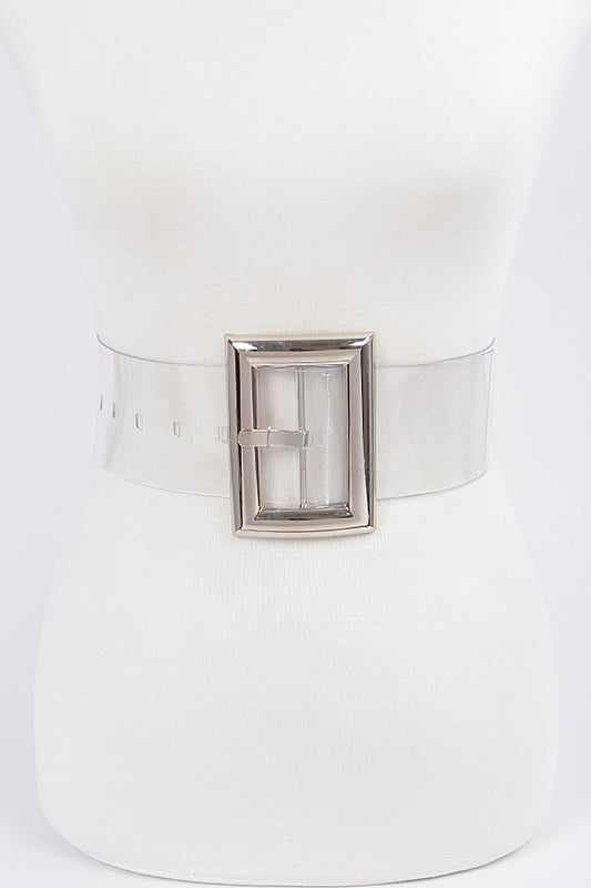 Oversized Clear Belt