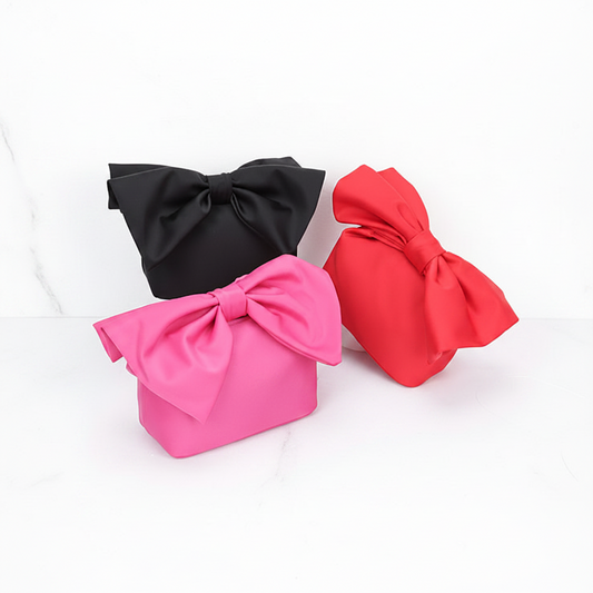 Oversized Bow Top Handle Mini Bag